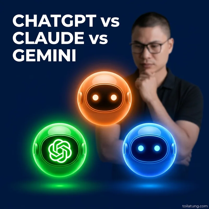 ChatGPT vs Claude vs Gemini 2026: So Sánh Thực Chiến