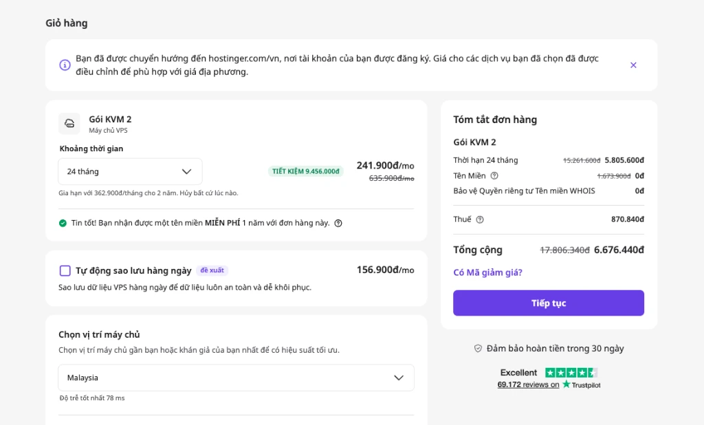 Cart and checkout on Hostinger | Toi La Tung, toilatung, Nguyen Thanh Tung