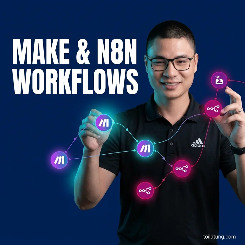 Make.com + n8n: Hệ Thống Tự Động Hoá Giảm 80% Công Việc